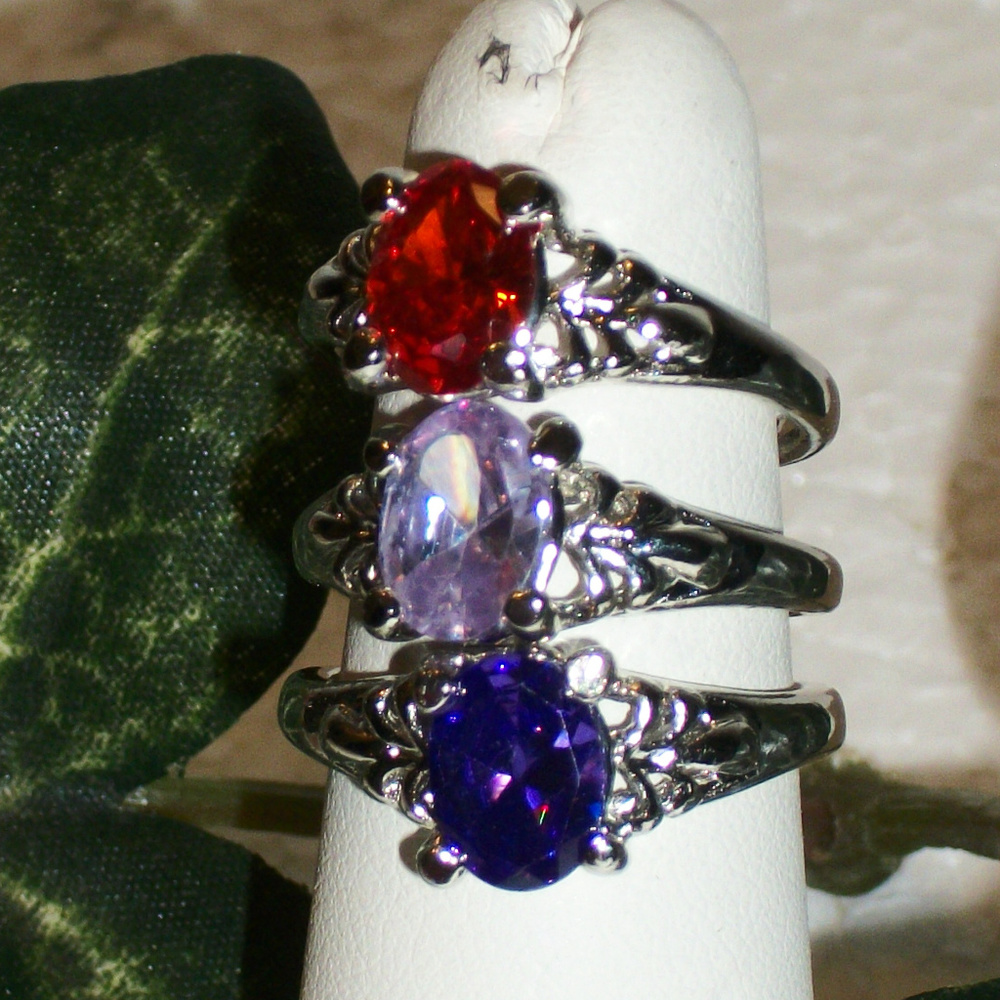 Resellers Lot of 3 GEMSTONE RINGS NEW! - Picture 2 of 5
